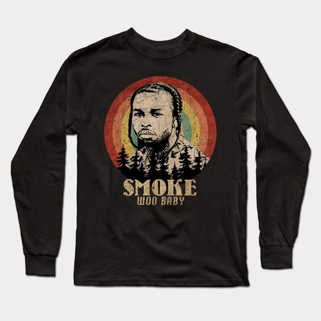 Retro Sunset Smoke Woo Baby Long Sleeve T-Shirt by Next And Stop